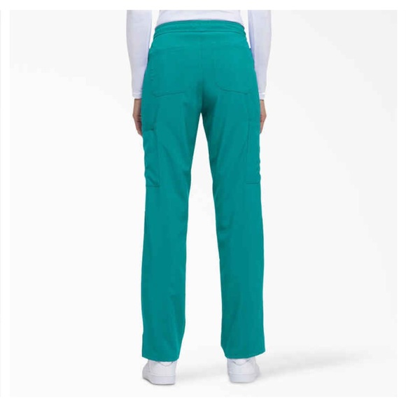 Women's EDS Essentials Drawstring Scrub Pants Teal 3X Petite - Picture 13 of 14